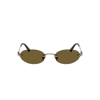 Miu Miu MUA54S 26C09Z-51 Old Gold / Dark Brown Lenses