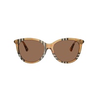 Burberry BE4455 416373-55 Check Sand / Dark Brown Lenses