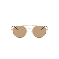 Giorgio Armani AR6169 300263-48 Matte Pale Gold / Light Brown Lenses