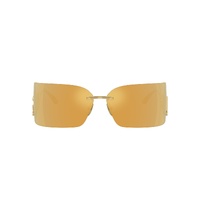 Dolce & Gabbana DG2319 02/5A-79 Gold / Brown Gold Mirror Lenses