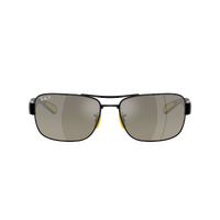 Ray-Ban RB3763M F1205J-64 Scuderia Ferrari Collection Black / Grey Gradient Mirror Polarised Lenses