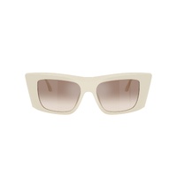 Dolce & Gabbana DG4510 331294 -51 Cream / Clear Brown Gradient w Silver Mirror Lenses