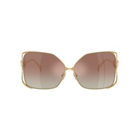 Versace VE2288 1002B8-62 Gold / Brown Gradient Silver Mirror Lenses