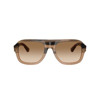 Burberry BE4478 420789-55 Striped Beige / Brown Gradient Lenses