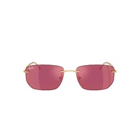 Ray-Ban RB3768 001/D0-56 Arista Gold / Dark Violet Red Mirror Lenses