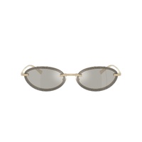 Jimmy Choo JC4020B 30066G-59 Pale Gold / Light Grey Silver Mirror Lenses