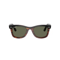 Ray-Ban RB2240 144058-50 Wayfarer Black On Havana / Green Polarised Lenses