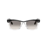 Ray-Ban RB2240 129432-50 Wayfarer Black On Transparent / Clear Grey Gradient Lenses
