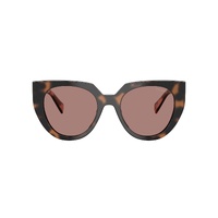 Prada PR14WS 23A60B-52 Mauve Tortoise / Light Brown Lenses
