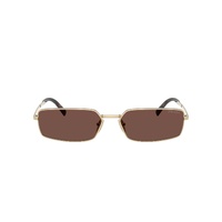 Prada PRA60S ZVN80T-59 Pale Gold / Black Chocolate Lenses