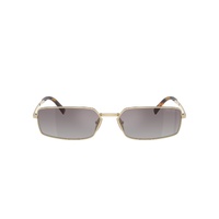 Prada PRA60S ZVN30C-59 Pale Gold / Blue Gradient w Silver Mirror Lenses