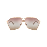 Dolce & Gabbana DG2326 1298EL-62 Rose Gold / Pink Brown Mirror Gradient Lenses