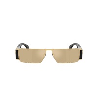 Versace VE2286 100203-57 Gold / Clear Mirror Real Yellow Gold Lenses