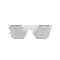 Burberry BE4480D 417269-41 White / Light Grey Tampo Silver Mirror Lenses