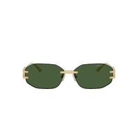 Versace VE2274 100271-58 Gold / Dark Green Lenses