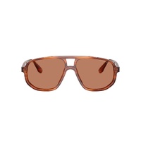 Emporio Armani EA4263U 632973-57 Striped Dark Brown / Brown Lenses