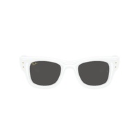 Ray-Ban RB4940 671/87-47 Wayfarer Puffer White / Ultra Black Lenses