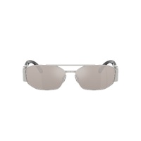 Versace VE2287 1000AP-58 Silver / Clear Real Platinum Mirror Lenses