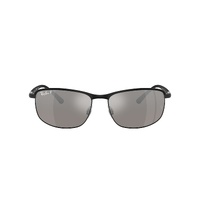 Ray-Ban RB3671CH 186/5J-60 Black On Black / Silver Mirror Polarised Chromance Lenses