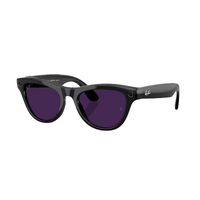 Ray-Ban x Meta (Gen 2) Skyler RW4014 601/CH-52 Shiny Black / Clear to Amethyst Photochromic Lenses