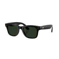 Ray-Ban x Meta (Gen 2) Wayfarer Large RW4012 601/1M-53 Shiny Black / Clear to Graphite Green Photochromic Lenses