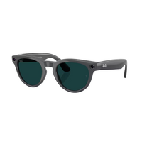 Ray-Ban x Meta (Gen 2) Headliner RW4013 6702CE-50 Shiny Asteroid Grey / Clear to Emerald Photochromic Lenses