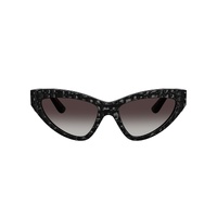 Dolce & Gabbana DG4439 32888G-55 Black Texture Cocco / Grey Gradient Lenses