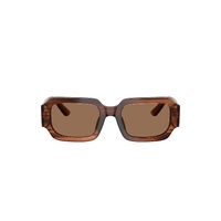 Dolce & Gabbana Kids DX4011 348173-48 Transparent Brown w Striped Brown / Dark Brown Lenses