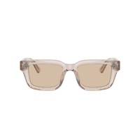 Emporio Armani EA4270F 636393-53 Shiny Transparent Tundra / Light Brown Lenses