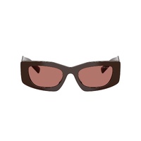 Prada PRD03SD 27I80W-51 Cigar / Bordeaux Lenses