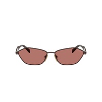 Prada PRD50S 22J80W-57 Satin Cigar / Bordeaux Lenses