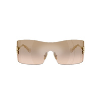 Miu Miu MUB53S 5AK20P-44 Gold / Light Brown Bronze Mirror Lenses