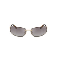 Miu Miu MUA50S ZVN30C-68 Pale Gold / Blue Gradient Silver Mirror Lenses