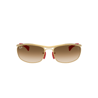Ray-Ban RB3819M F00851-62 Scuderia Ferrari Collection Gold / Brown Gradient Lenses