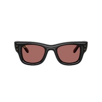 Ray-Ban RB4940 601/69-47 Wayfarer Puffer Black / Dark Violet Lenses