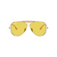 Ray-Ban The Shooter By Dolce & Gabbana RB3138M 001/85-58 Arista Gold / Yellow Lenses