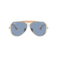 Ray-Ban The Shooter By Dolce & Gabbana RB3138M 001/72-58 Arista Gold / Light Blue Lenses