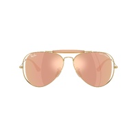 Ray-Ban The Outdoorsman By Dolce & Gabbana RB3029M 001/7J-54 Arista Gold / Dark Brown Rose Gold Mirror Lenses