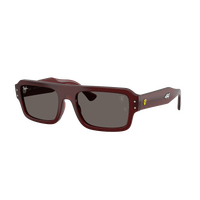 Ray-Ban RB4454M F710B1-56 Scuderia Ferrari Lewis Hamilton Driver Special Edition 2026 | Red Transparent / Dark Grey Lenses
