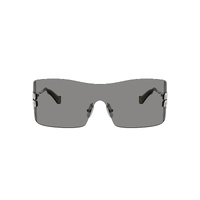 Miu Miu MUB53S 1BC81A-44 Silver / Dark Grey Lenses