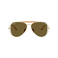 Ray-Ban The Outdoorsman By Dolce & Gabbana RB3029M 001/73-58 Arista Gold / Dark Brown Lenses