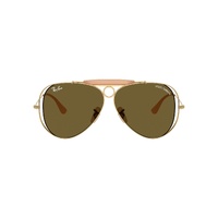 Ray-Ban The Shooter By Dolce & Gabbana RB3138M 001/73-54 Arista Gold / Dark Brown Lenses