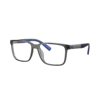 Polo Ralph Lauren PH4189U 579987-55 Shiny Transparent Grey / Dark Blue Lenses
