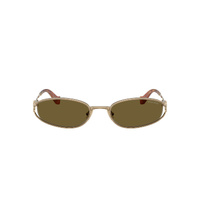 Miu Miu MUC51S 7OE09Z-54 Old Gold / Dark Brown Lenses