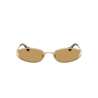 Miu Miu MUC51S ZVN10Y-54 Pale Gold / Brown Lenses