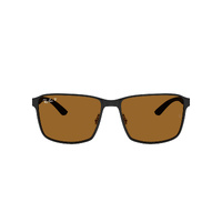 Ray-Ban RB3721CH 186/BB-59 Matte Black On Black / Bronze Urban Polarised Lenses