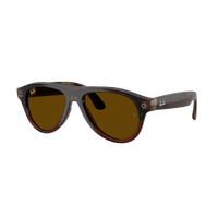 Ray-Ban x Meta (Gen 3) Aviator RW4016 6912JD-54 Transparent Umber / Jade Transition Photochromic Lenses
