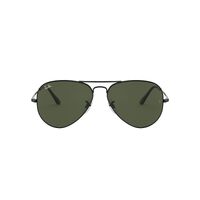 Ray-Ban RB3689 914831-58 Aviator Metal II Black / Green Classic G-15 Lenses