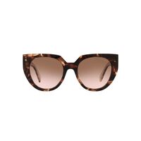 Prada PR14WSF 01R0A6-53 Caramel Tortoise & Powder / Brown Gradient Lenses