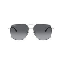 Ray-Ban RB3679D 003/T3-60 Silver / Grey Gradient Polarised Lenses
